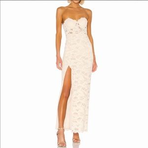 BNWT For Love & Lemons Cream Lace Gown